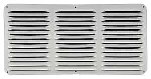 Lomanco LomanCool C816W Cornice Vent, 8 in L, 16 in W, 65 sq-ft Net Free Ventilating Area, Aluminum, White, Pack of 12