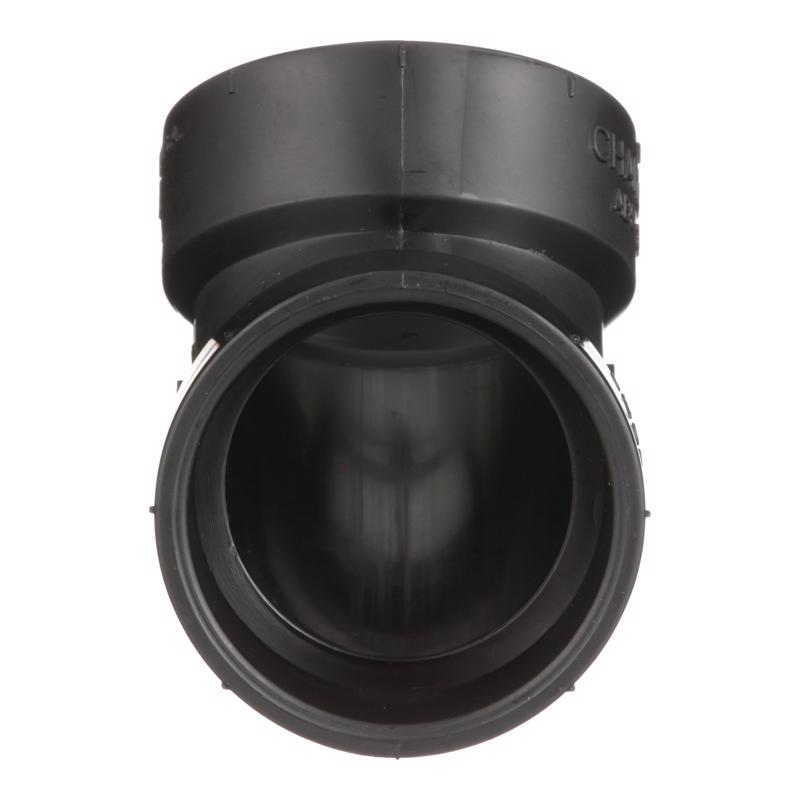 Charlotte Pipe 1-1/2 in. Hub X 1-1/2 in. D Hub ABS 60 Degree Elbow