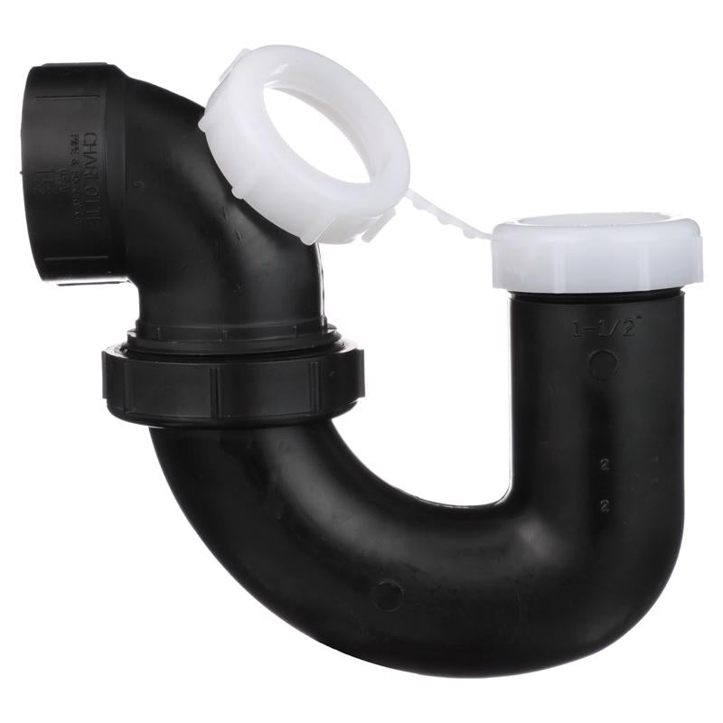 Charlotte Pipe 1-1/2 in. Slip X 1-1/2 in. D Hub ABS P-Trap