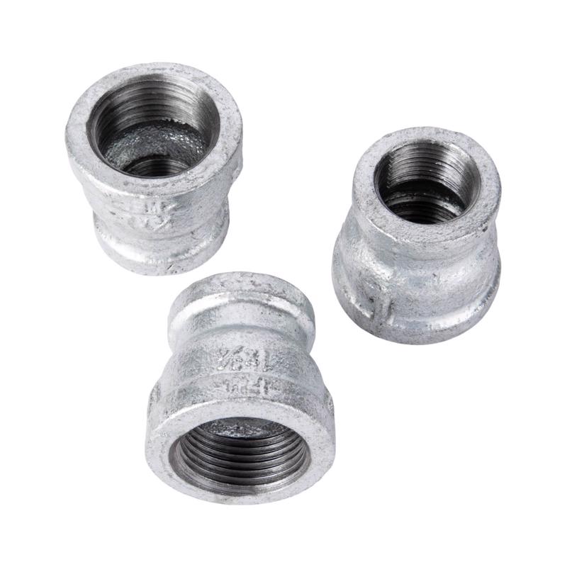 STZ Industries 2-1/2 in. FIP each X 2 in. D FIP Galvanized Malleable Iron Reducing Coupling