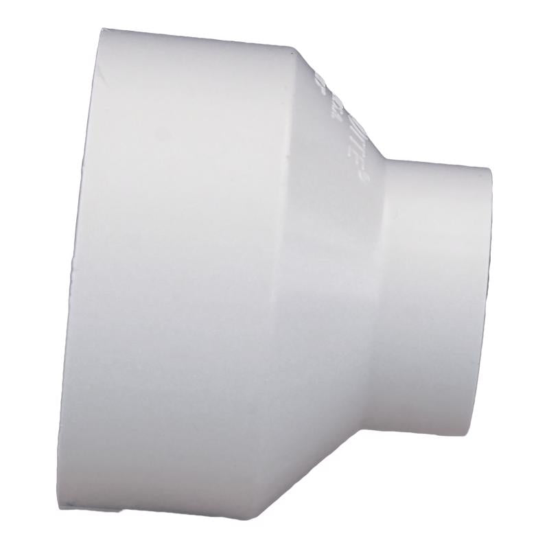 Charlotte Pipe Schedule 40 1-1/2 in. Hub X 3 in. D Hub PVC Reducing Coupling 1 pk