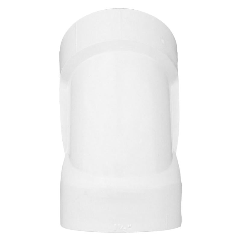 Charlotte Pipe Schedule 40 1-1/2 in. Hub X 1-1/2 in. D Hub PVC 45 Degree Elbow 1 pk