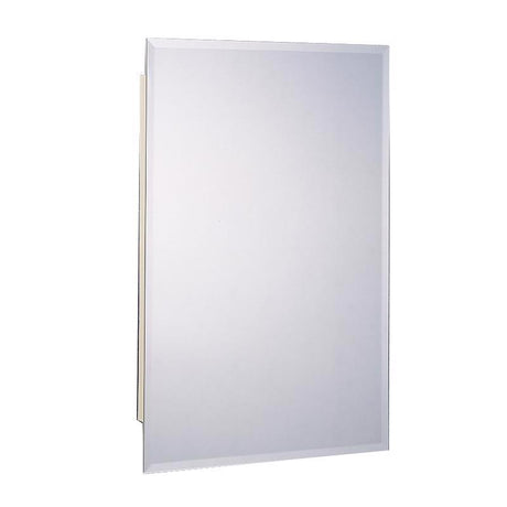 Zenith EM115 Medicine Cabinet, 16 in OAW, 4-1/2 in OAD, 26 in OAH, Plastic, 2-Shelf