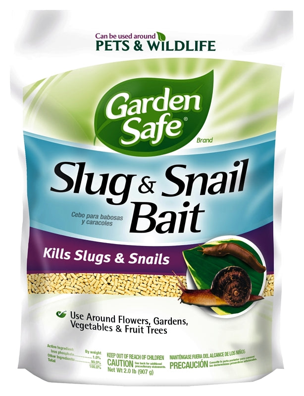 Garden Safe 4536 Slug and Snail Bait, Solid, 2 lb, Pack of 6