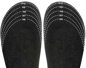 Sloggers Garden Outfitters Series 330BK Insole, 8, Black