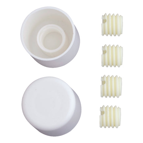 Ace Toilet Bolt Caps White Plastic