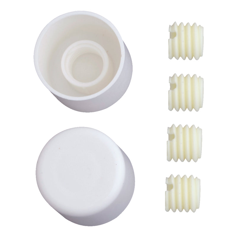 Ace Toilet Bolt Caps White Plastic
