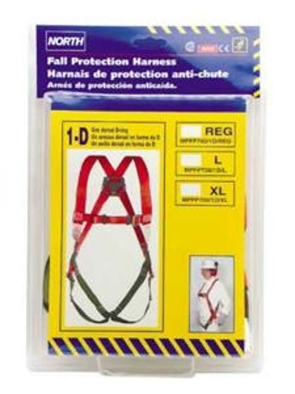 Honeywell FP700/1DL Full Body Harness, L, Nylon Webbing