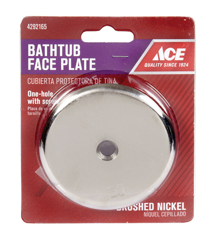 Ace 3-3/16 in. D X 3-3/16 in. L Nickel Face Plate