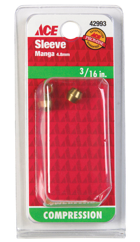 Ace 3/16 in. Compression Brass Sleeve, Pack of 5