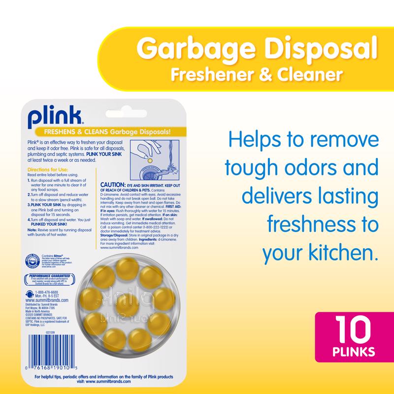 Plink Tablet Garbage Disposal Cleaner 10 pk