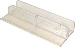 Prime-Line M 6067 Series Door Guide, 4-1/16 in L x 1-5/8 in W Dimensions, Plastic, Clear