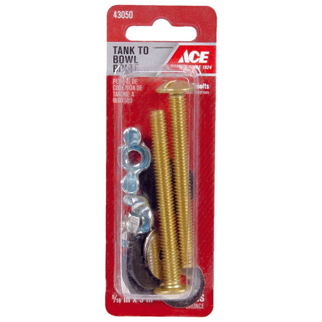 Ace Tank to Bowl Bolts Brass