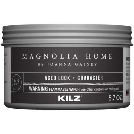 Magnolia Home by Joanna Gaines Kilz Transparent Flat Dark Vintage Finishing Wax 5.7 oz, Pack of 6