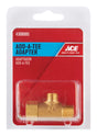 Ace Add A Tee 3/8 in. Female Compression Swivel X 1/4 in. D Male Compression Brass Adapter
