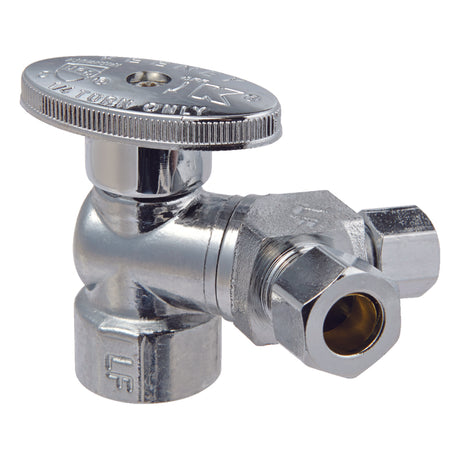 Ace FIP Compression Brass Dual Shut-Off Valve