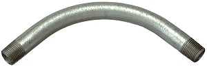 Halex 64115 Rigid Elbow, 90 deg Angle, 1-1/2 in, Steel, Galvanized