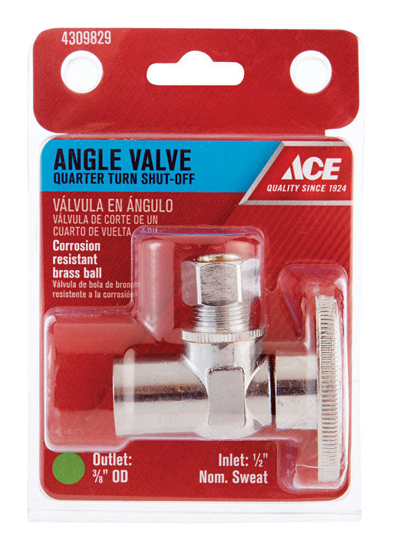 Ace Sweat Compression Brass Shut-Off Valve