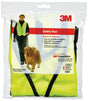 3M 94601-80030T Reflective Safety Vest, One-Size, Fabric, Fluorescent Yellow, 1 Pockets