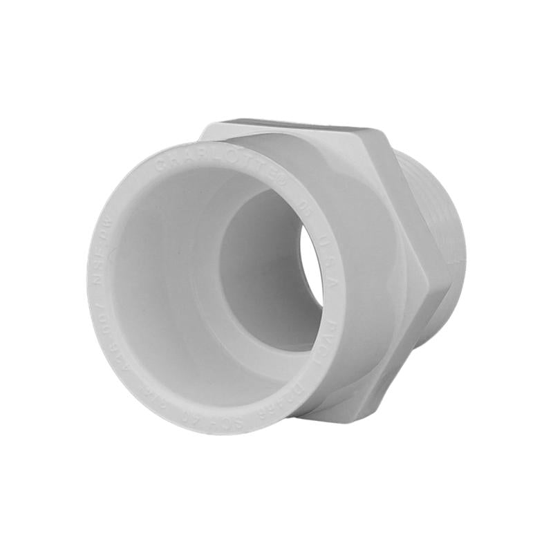 Charlotte Pipe Schedule 40 3/4 in. Slip X 3/4 in. D MPT PVC Pipe Adapter 1 pk, Pack of 25