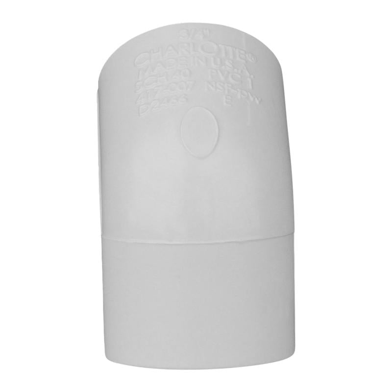 Charlotte Pipe Schedule 40 3/4 in. Slip X 3/4 in. D Slip PVC Elbow 1 pk, Pack of 25