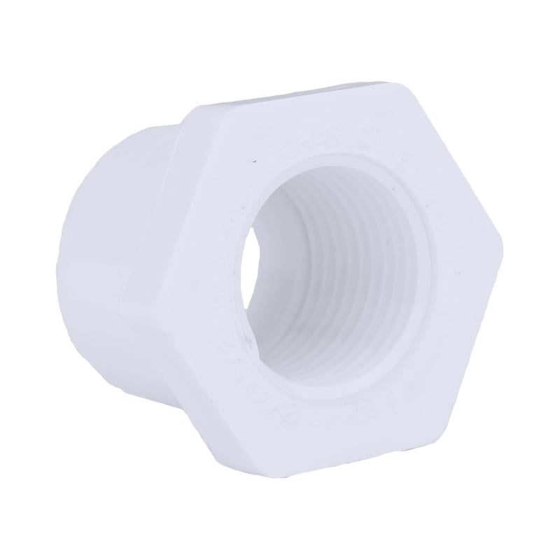 Charlotte Pipe Schedule 40 3/4 in. Spigot X 1/2 in. D FPT PVC Reducing Bushing 1 pk, Pack of 25