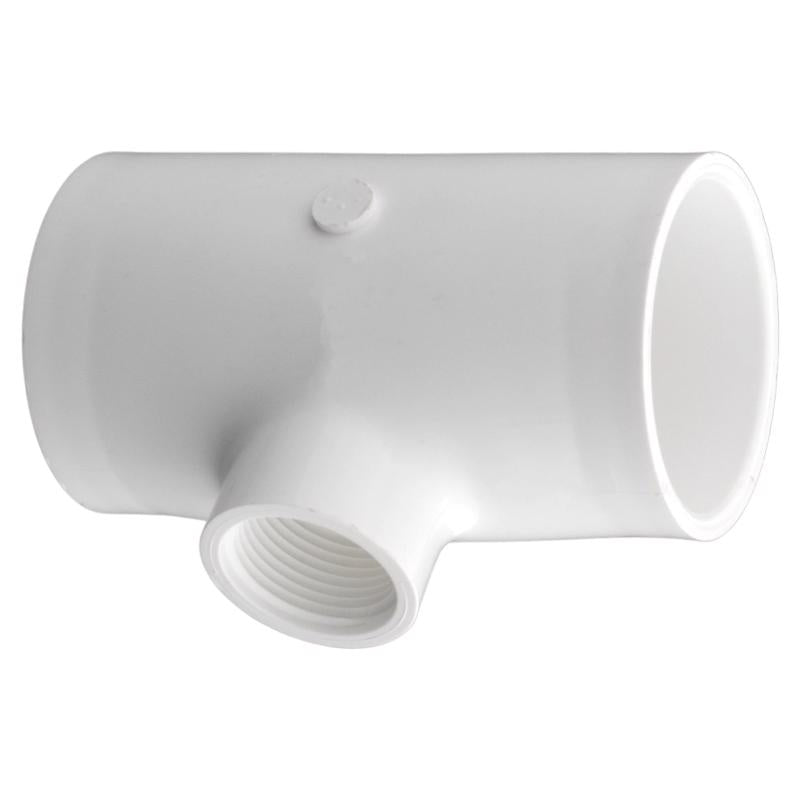 Charlotte Pipe 1-1/2 in. Slip X 1-1/2 in. D Slip PVC Reducing Tee 1 pk