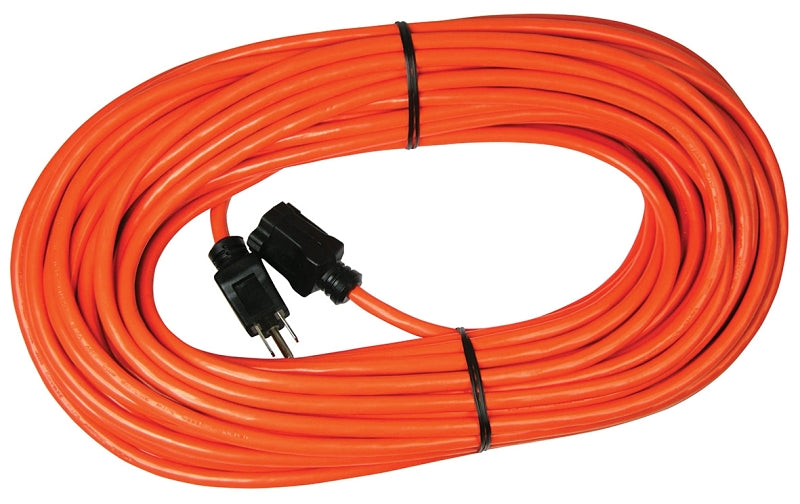 PowerZone OR501635 Extension Cord, 16 AWG Cable, 5-15P Grounded Plug, 5-15R Grounded Receptacle, 100 ft L, 125 V