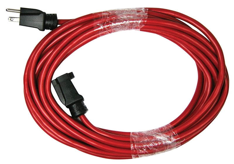 PowerZone OR514725/506725 Extension Cord, 14 AWG Cable, 25 ft L, 125 V, Red