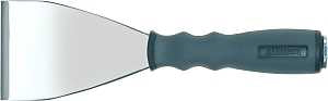 ALLWAY FS3 Scraper, 3 in W Blade, Flat, Stiff Blade, Steel Blade, Nylon Handle, Soft Grip Handle