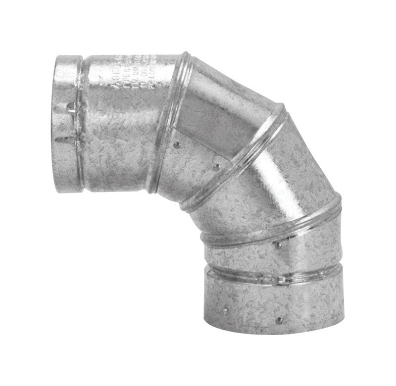 Selkirk 4 in. D X 4 in. D Adjustable 90 deg Aluminum Stove Pipe Elbow, Pack of 2