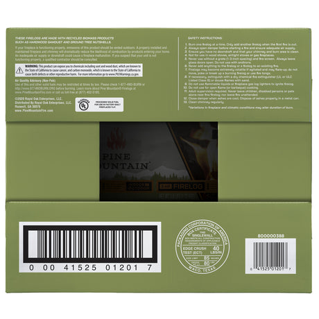 Pine Mountain Fire Log 3 hr 6 pk