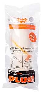 RollerLite Hi-Pro Plus 68HP038 Roller Cover, 3/8 in Thick Nap, 6 in L, Acrylic Cover, White