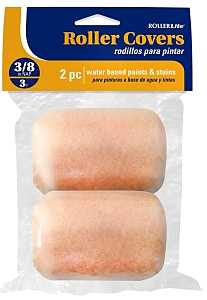 RollerLite All-Purpose 3AP038D Roller Cover, 3/8 in Thick Nap, 3 in L, Polyester Cover