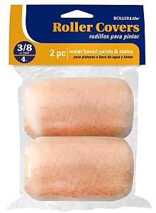 RollerLite All-Purpose 4AP038D Roller Cover, 3/8 in Thick Nap, 4 in L, Polyester Cover, Pink