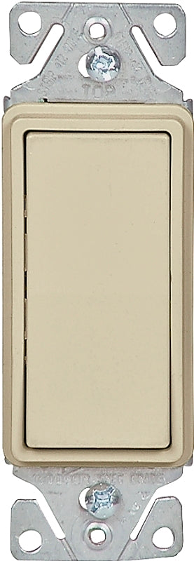 Eaton Wiring Devices 7500 Series C7501V-SP Rocker Switch, 15 A, 120/277 V, SPST, Lead Wire Terminal