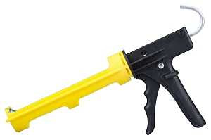 Dripless ETS2000 Caulk Gun, Heavy-Duty, Yellow, 10 oz Cartridge, Ergonomic Handle