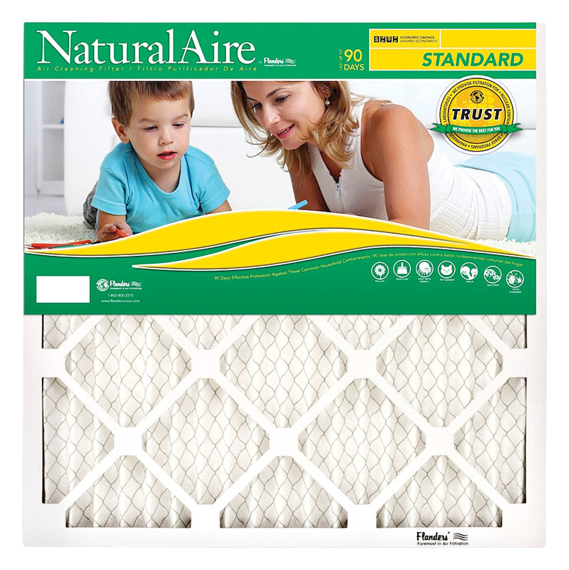 NaturalAire 16-1/2 in. W X 21-1/2 in. H X 1 in. D Synthetic 8 MERV Pleated Air Filter 1 pk, Pack of 12