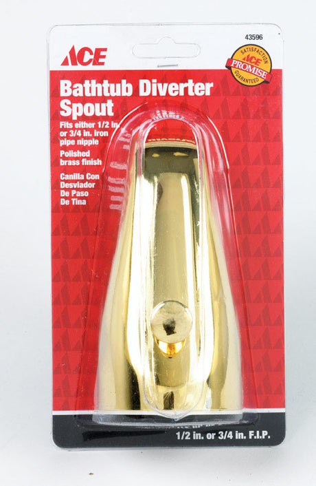 Ace Polished Brass Tub Spout