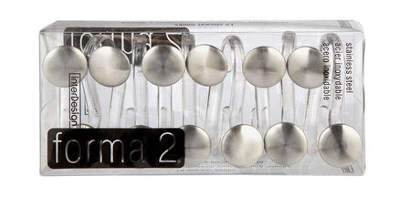 iDesign Silver Plastic/Stainless Steel Shower Curtain Rings 12 pk, Pack of 4