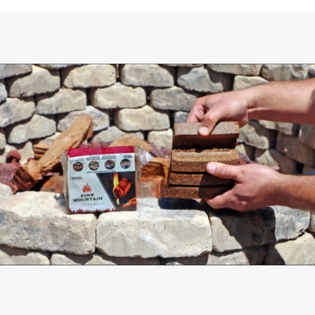 Pine Mountain Starter Logg Pine Sawdust Fire Starter 30 min 4 pk, Pack of 12