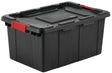 Sterilite 14649006 Industrial Tote, Plastic, Black, 25-3/4 in L, 17-1/4 in W, 11-7/8 in H, Pack of 6