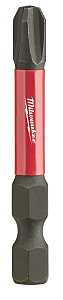 Milwaukee SHOCKWAVE 48-32-4463 Power Bit, #3 Drive, Phillips Drive, 1/4 in Shank, Hex Shank, 2 in L