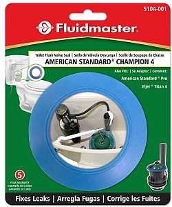Fluidmaster 510A-001-P10 Toilet Flush Valve Seal, 2.75 in ID x 4.3 in OD Dia, Rubber, Blue