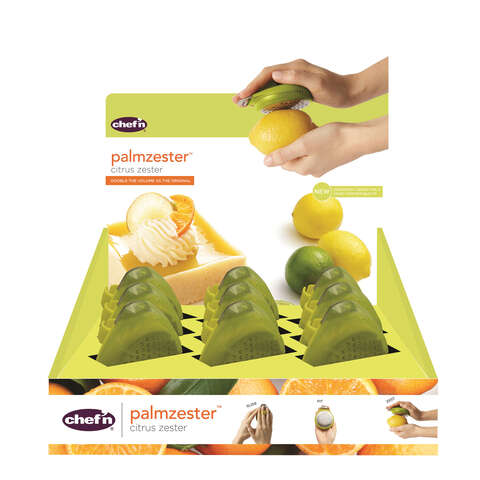 Chef'n Palmzester Green Plastic Citrus Zester, Pack of 9