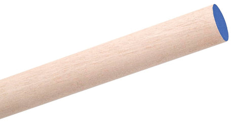 Waddell 6306UB Dowel Rod, Round, 3/8 in Dia, 36 in L, Hardwood, Pack of 20