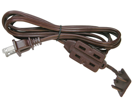 PowerZone OR670609 Extension Cord, 16 AWG Cable, 9 ft L, 125 V, Brown