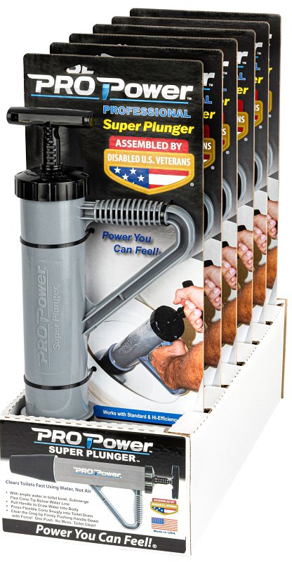 Johnny Jolter JJR-304 Professional Power Plunger, 25 in OAL, 4 in Cup