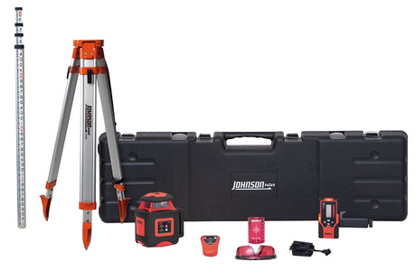 Johnson 40-6541 Laser System, 200 ft Dia Interior, 2000 ft Dia Exterior, +/-1/16 in at 100 ft Accuracy, 1-Beam, 1-Line