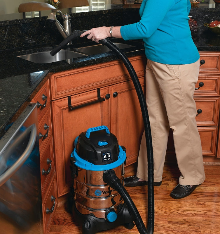 Vacmaster VQ607SFD Wet and Dry Vacuum Cleaner, 6 gal, Cartridge